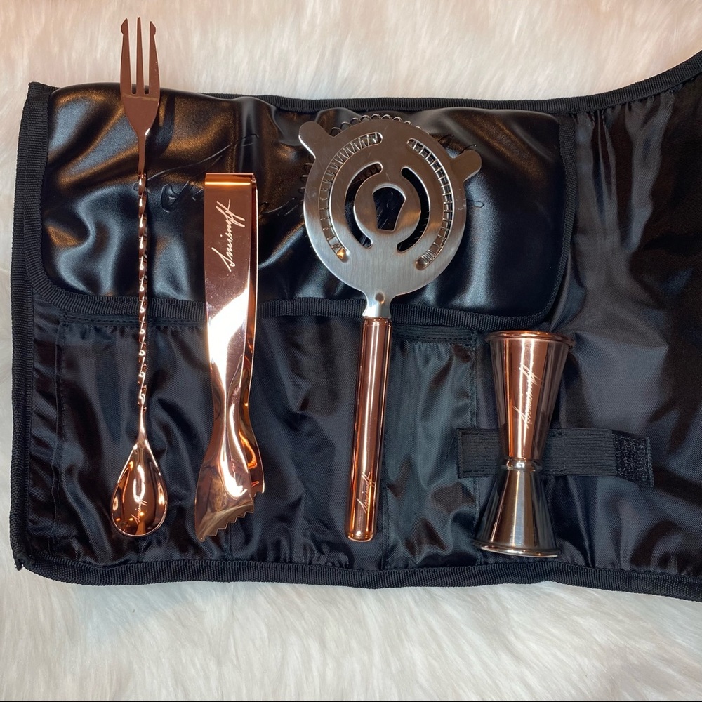 Smirnoff Vodka Bartender's Tool Kit in Black Pleather Case